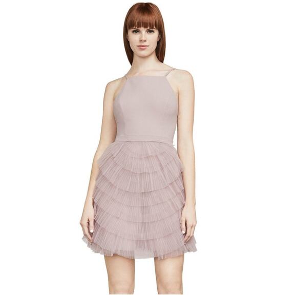 BCBGMaxAzria Dresses & Skirts - BCBGMAXAZRIA Casandra Dress Mini Tulle Balletcore Sepia Size 4